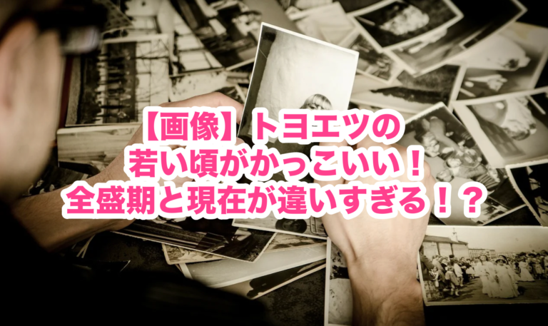 画像 トヨエツの若い頃がかっこいい 全盛期と現在が違いすぎる 謎だらけの世界にhappyを